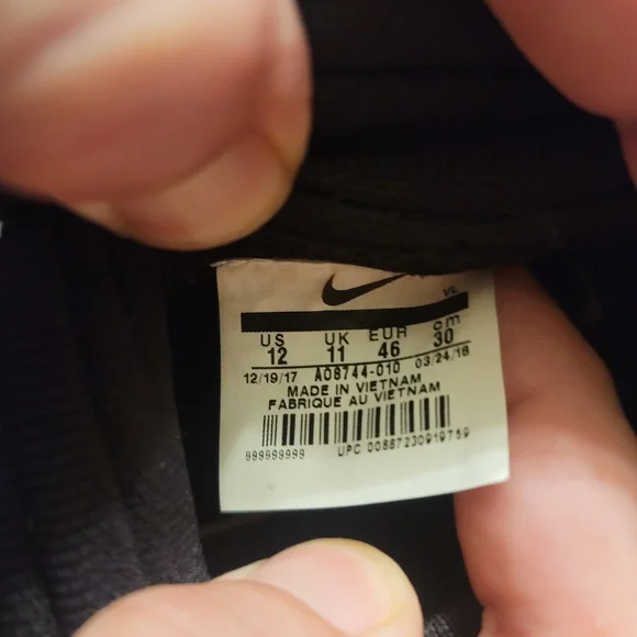 Nike Vapor Untouchable Speed Turf 2 Football Shoes Black/ White Size 12 - Picture 7 of 7